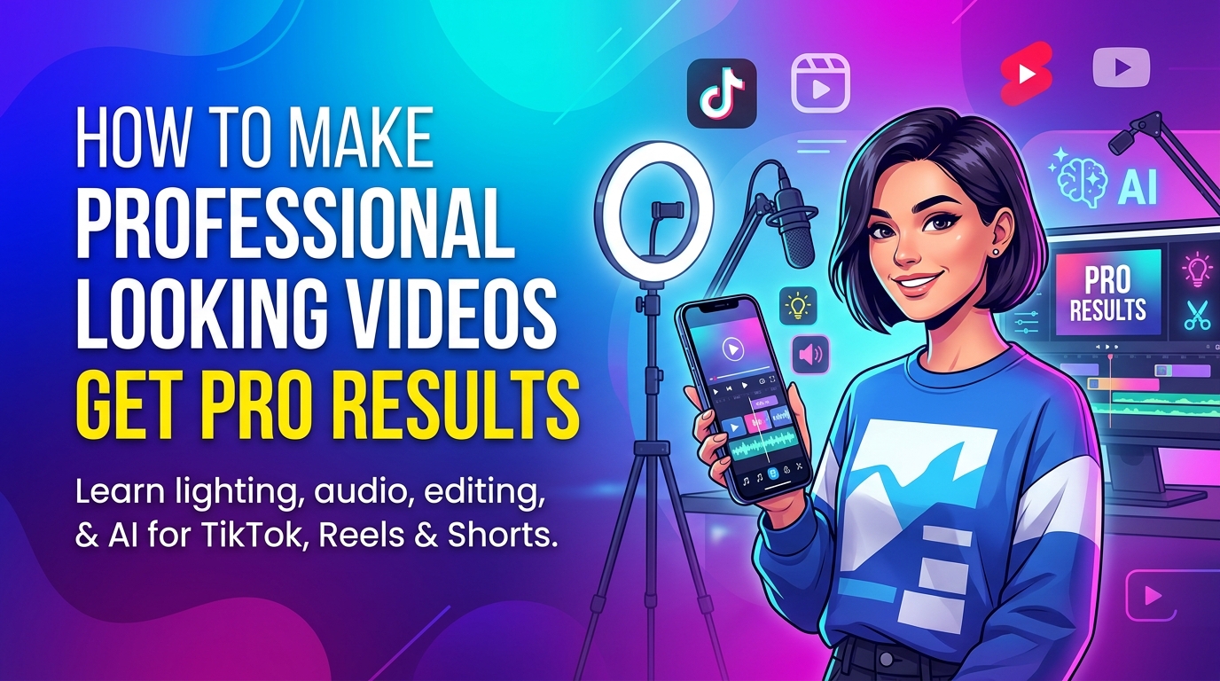 How To Make Professional Looking Videos: Get Pro Results