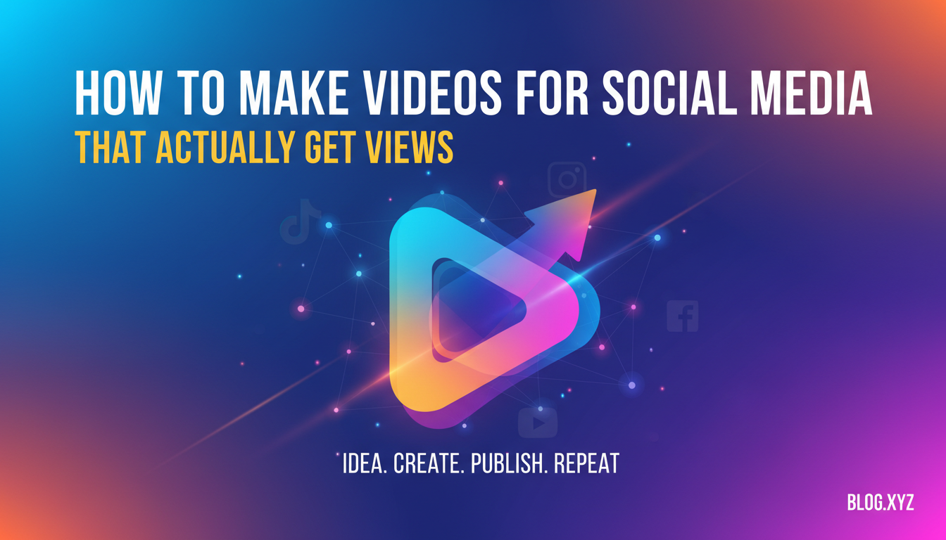 How to Make Videos for Social Media That Actually Get Views