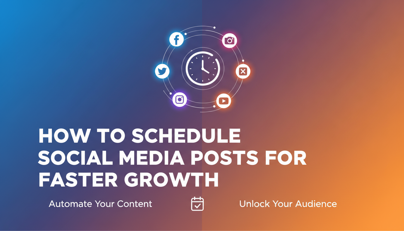 How to Schedule Social Media Posts for Faster Growth